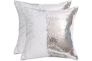 Mermaid Decorative Sequin Pillow Covers 18x18