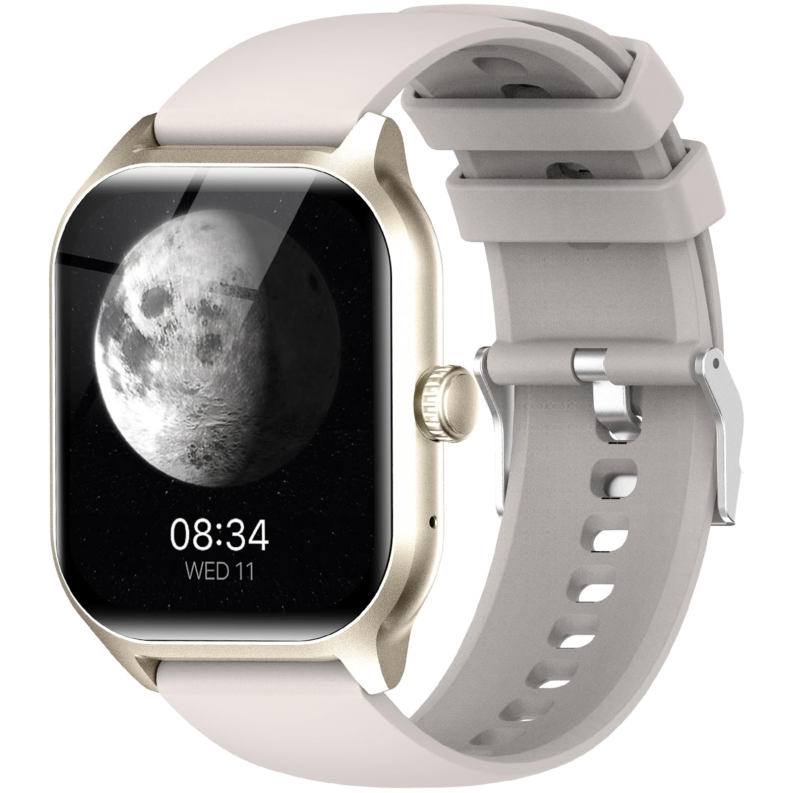 LAOYABB Smartwatch Uomo Donna, Sportivo Fitness Tracker con Effettua o Risposta Chiamate, 2.01" Intelligente Orologio con Contapassi/Cardiofrequenzimetro/Sonno, IP68 Smart Watch per Android iOS