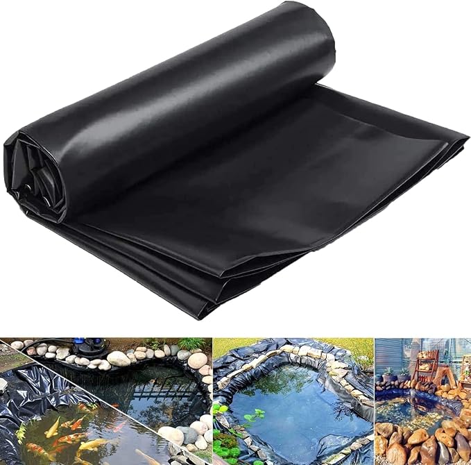 Image CIDMUS Pond Liners Impermeability Pond Skins, Thickness 0.22mm Rubber Pond Tarp, For Water Gardens, Fish Ponds, Water Fountains, Waterfall (Color : Black, Size : 5x9m) Image CIDMUS Pond Liners Impermeability Pond Skins, Thickness 0.22mm Rubber Pond Tarp, For Water Gardens, Fish Ponds, Water Fountains, Waterfall (Color : Black, Size : 5x9m)