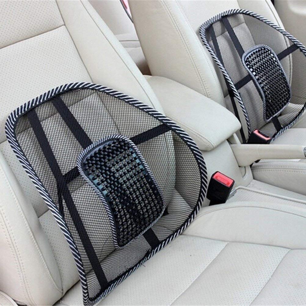 Nilzone Car Seat Chair Massage Back Lumbar Support Mesh Ventilate Cushion Pad Chair Seat Back Cushions Pack of 2