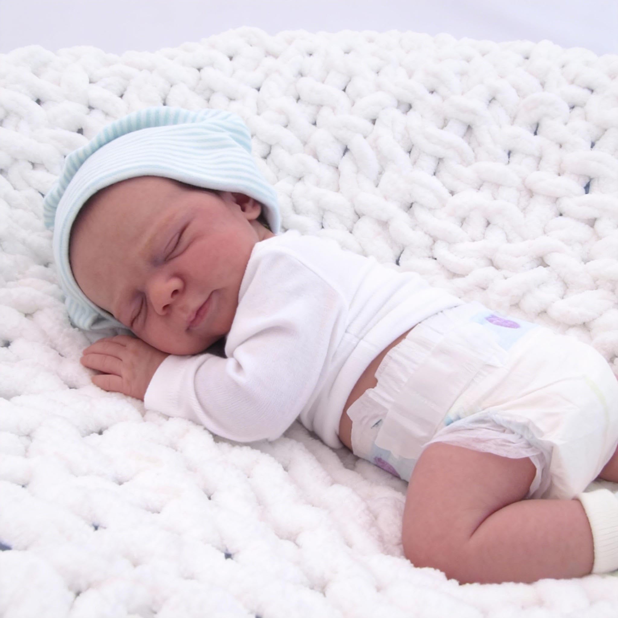 ROSHUAN Real Llife Baby Dolls That Look Real Sleeping Baby 18 inch 48 cm Realistic Reborn Baby Doll Silicone Full Body Vinyl Squishy Lifelike Newborn Washable Doll - Image 3