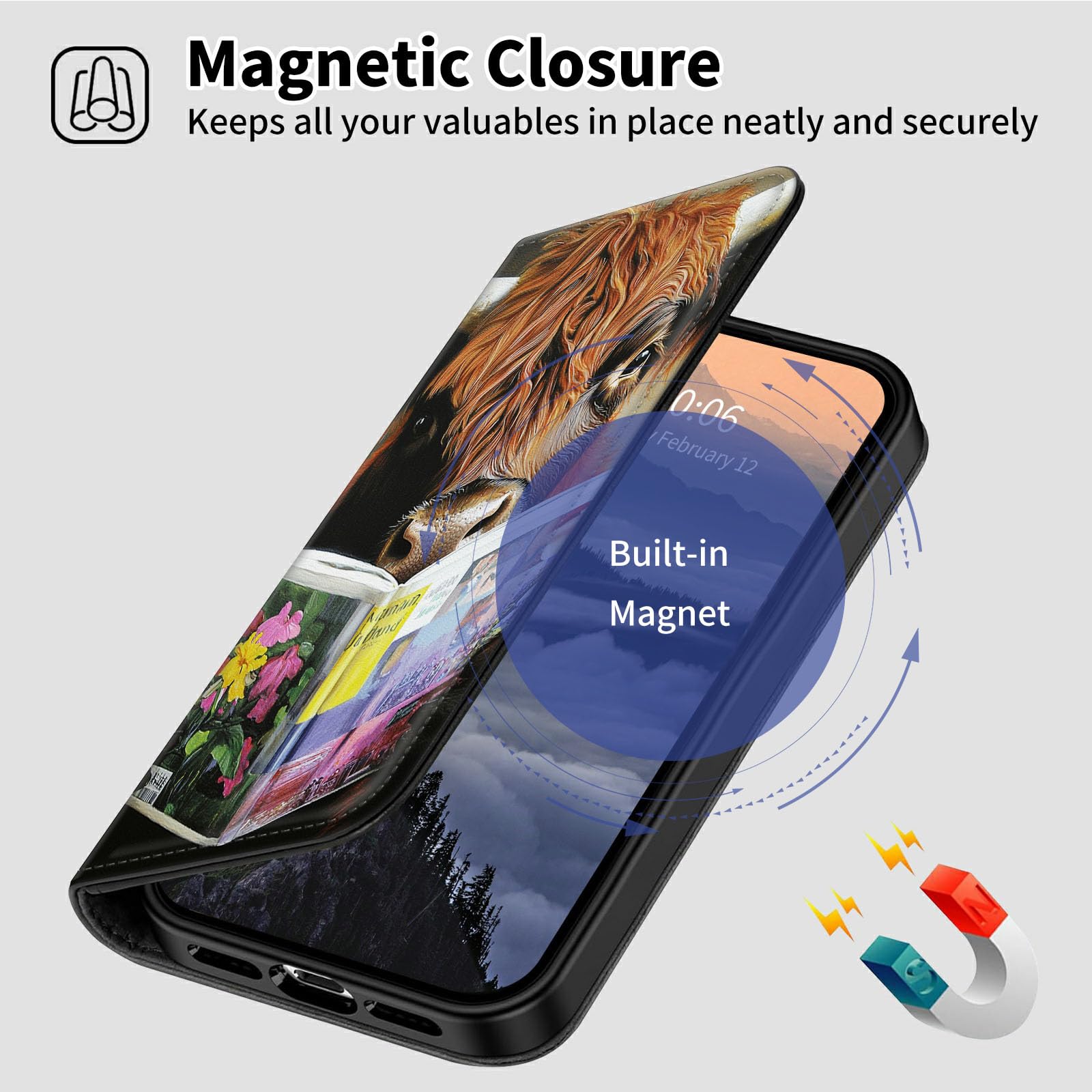 For Motorola Moto G Power 5G 2025 Wallet Case With RFID Blocking Credit Card Holder, PU Leather Wrist Strap Flip Kickstand Shockproof Cover Women Men For Motorola Moto G Power 5G 2025