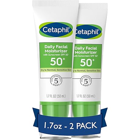 Cetaphil's SPF 50 Sunscreen for Face Protection