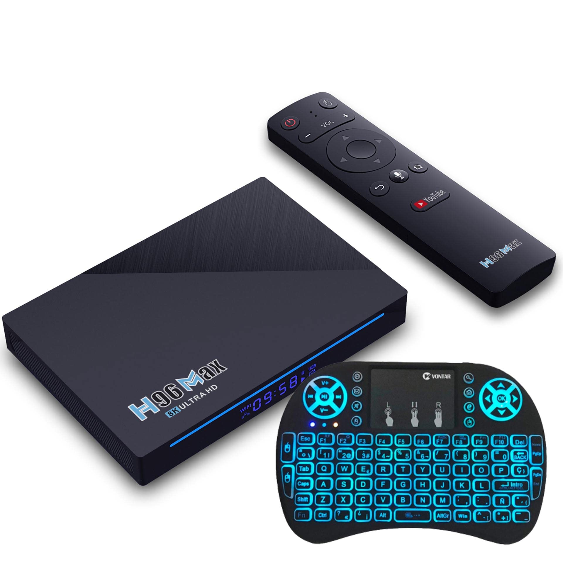 Android TV Box 11.0, Smart TV Box RK3356 8GB 128GB Support 2.4G