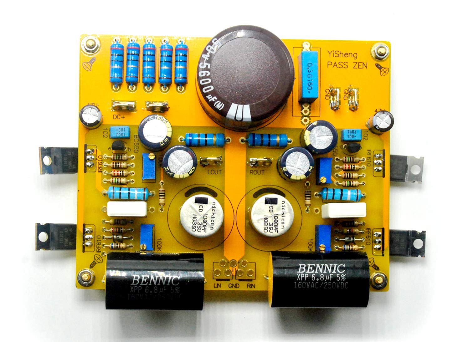 Pass Zen Single-end Class A Headphone Amplifier HiFi IRF610 FET MOSFET 5W DC24V