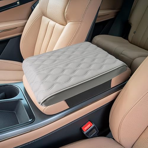 qzhiren Funda para consola central de automĂłvil, alfombrilla de caja para reposabrazos, de cuero de espuma viscoelástica, cojĂn de reposabrazos para qzhiren Funda para consola central de automĂłvil, alfombrilla de caja para reposabrazos, de cuero de espuma viscoelástica, cojĂn de reposabrazos para