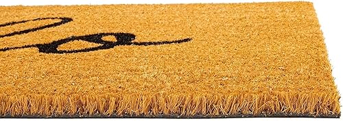 Miniatura 5 de Juvale Hello - Felpudo de coco para entrada al aire libre, 17 x 30 pulgadas, rectangular, de pelo bajo, respaldo de PVC, tapete de bienvenida para
