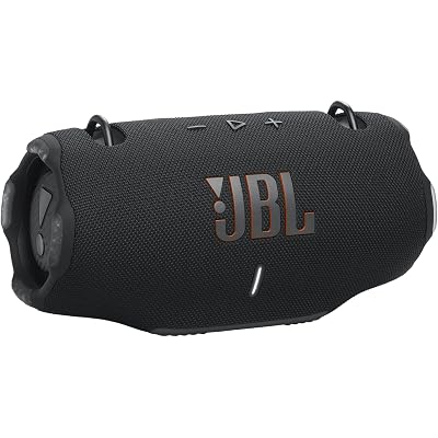 JBL Xtreme 4 - Portable Bluetooth Speaker, Powerful Sound and Deep Bass, IP67 Waterproof, 24 Hours of Playtime, Powerbank, PartyBoost for Multi-Speaker Pairing (Black) (Renewed)