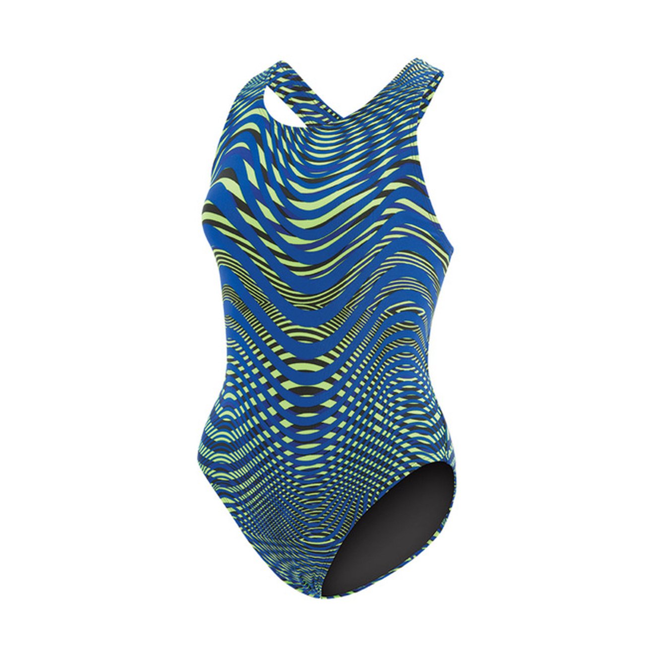 DolfinWomens Poly Fusion Blue/Green Abyss Performance Back