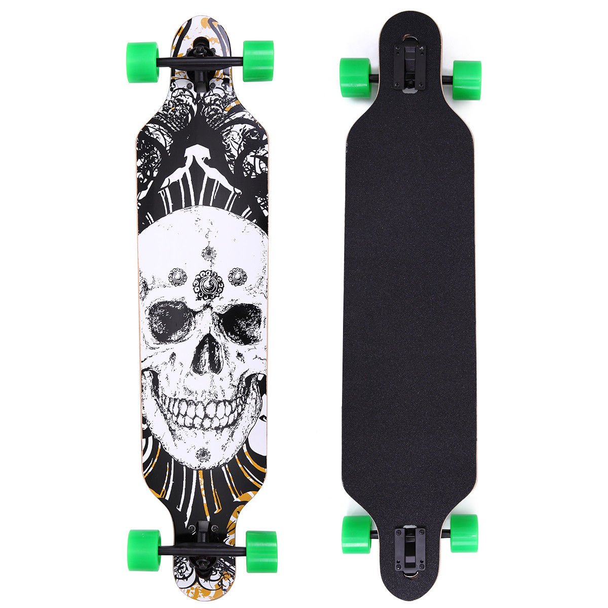 home_sur Tough And Durable Professional 41" X 10" Longboard Skateboard Cruiser Through downhill Complete