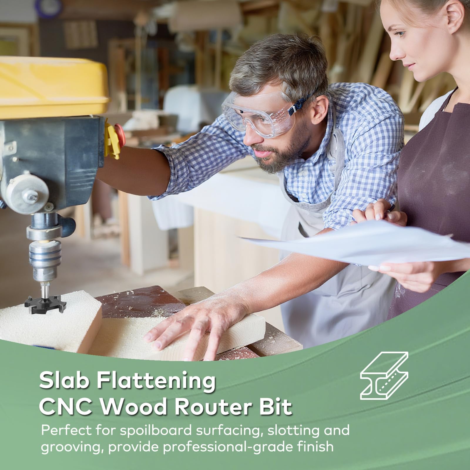 Slab Flattening Router Bits - 1-1/2 Inch -5 Slab Flattening Router Bits - 1-1/2 Inch -5
