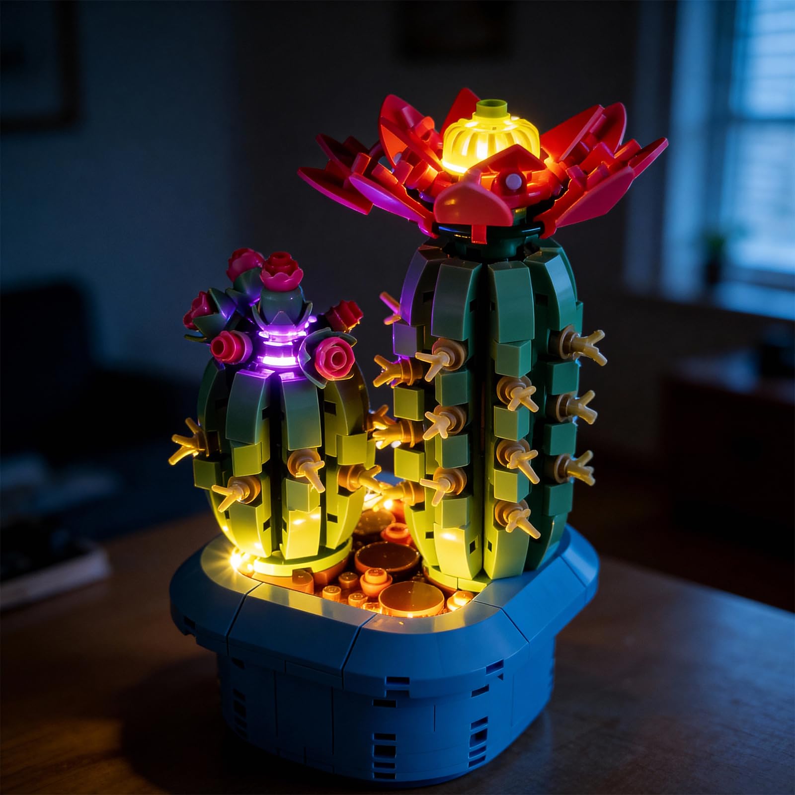 YEABRICKS LED Light for Lego-11509 Botanicals Flowering Cactus Building Blocks Model (Building Set NOT Included)