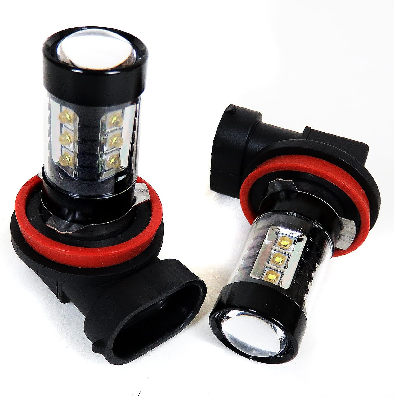 タント L375S L385S LEDフォグランプ H8 80W 2個セット フォグ ホワイト バルブ 左右セット