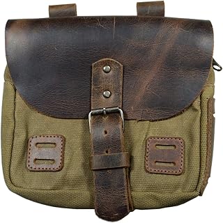 Hide & Drink, Waxed Canvas Survival Camping Pouch, Belt Loop, Durable & Handy Tool Bag, Weather Resistant Outdoor Accessories, Traveling Essentials Handmade (Fatigue)