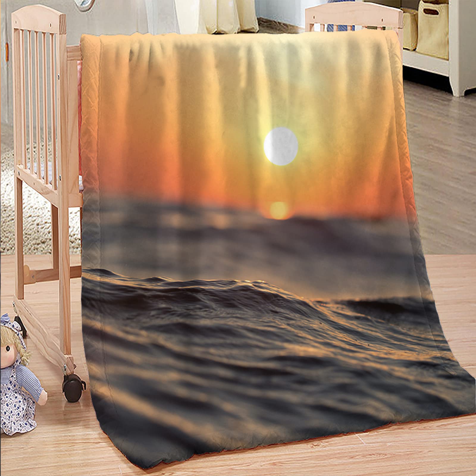 Couverture personnalisée bébé en laine polaire pour des nuits douces