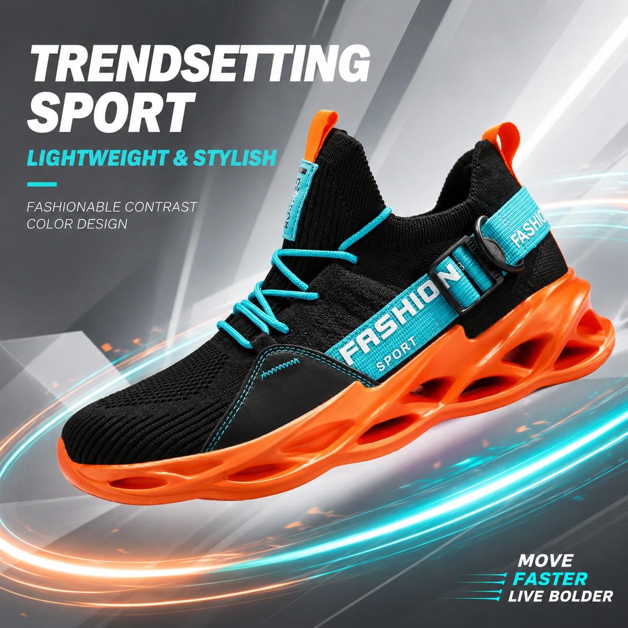 Zapatillas de Running para Hombre Mujer Casual Ligero Transpirables Zapatos para Correr Gimnasio Deportives Transpirables Atlético Zapatos Gimnasio Confort Fitness Sport Sneake