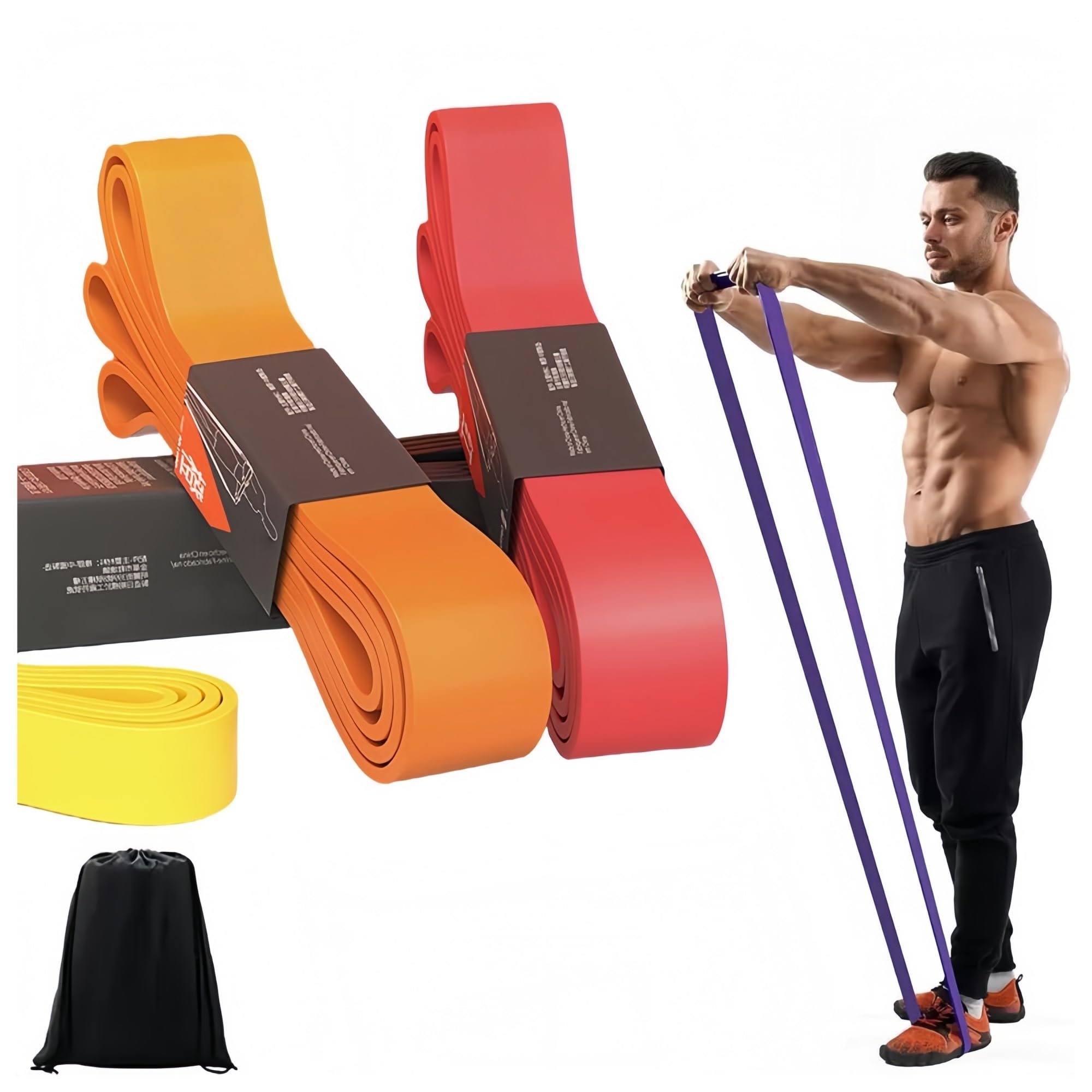 fasce di resistenza con maniglie Fascia elastica di resistenza for la forza maschile e femminile
