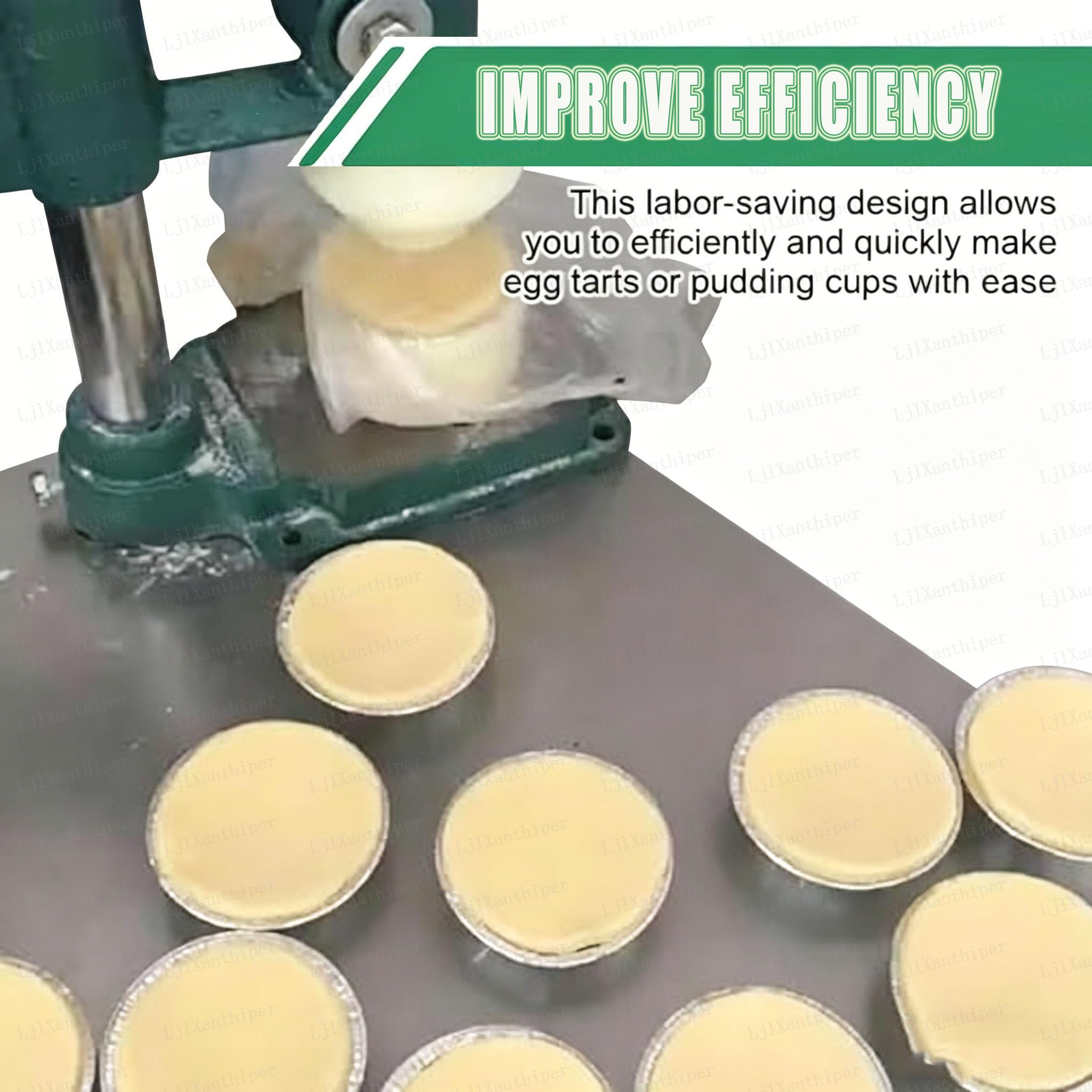 Macchina manuale per pressare crostate all'uovo, stampo per crostate di crema pasticcera per ristoranti, panetterie e pasticcerie, strumento essenziale per deliziose crostate