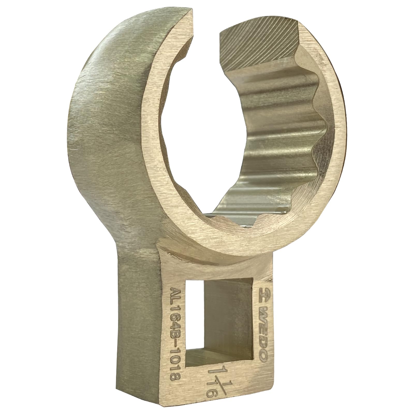 WEDO Non-Sparking Crow Foot Box End Wrench, Spark-free Safety Spanner,Aluminum Bronze,DIN Standard, BAM & FM Certificate 1-1/16 Inch Width Imperial