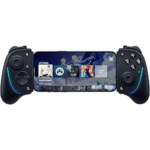 Razer Kishi Ultra Gaming Controller for Android, iPhone 15 & 16 Series, iPad Mini A17 Pro & 6 (USB C): Pro Controls - Ergonomic Grip - Stream PC, Xbox, PS5 Games on Mobile, Phone, Tablet - Chroma RGB