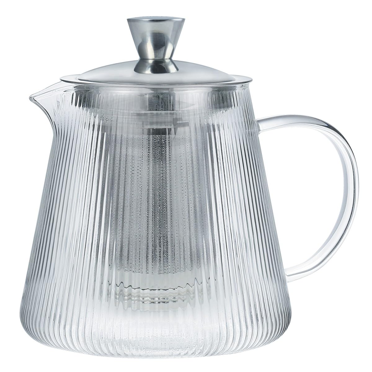Cristel - Darjeeling Théière en verre boroscilicate filtre inox dévissable 1,2 L - CRISTEL