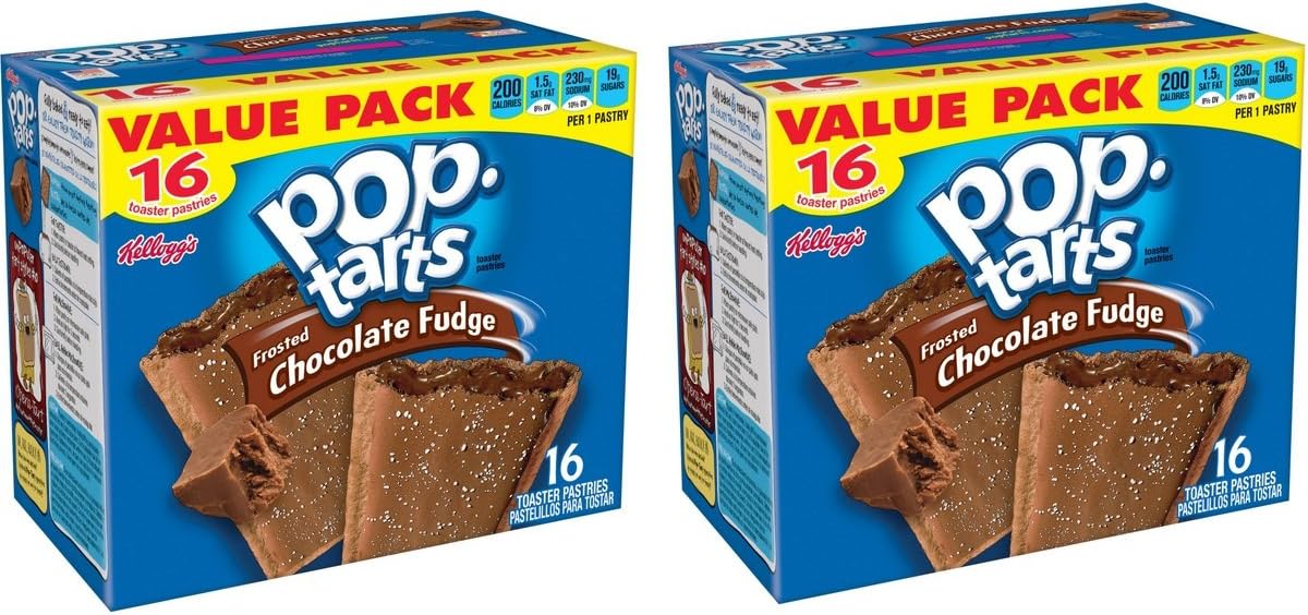 Pop-Tarts Pop Tarts Frosted Chocolate Fudge 32 Piece Pastels, 58.6 Oz (3 Lb 10.6 Oz)