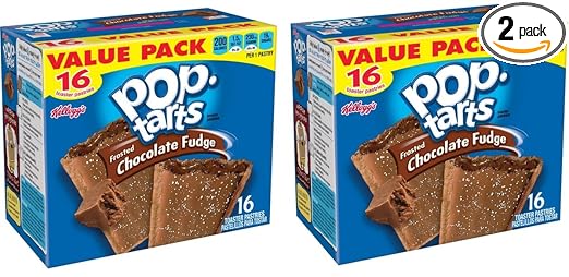 Pop Tarts Frosted Chocolate Fudge 32 Count Pastries, 58.6 Oz (3 Lb 10.6 Oz)