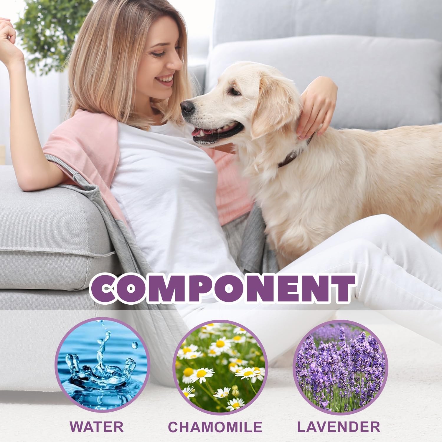 JoanofArc Calming Spray, Cat & Dog Calming Pheromone Spray 50ml with Diffuser Kit, Support Calmness, Stress Reduction, Stops Scratching & Barking for Home Travel, Safe for Pets - image 7