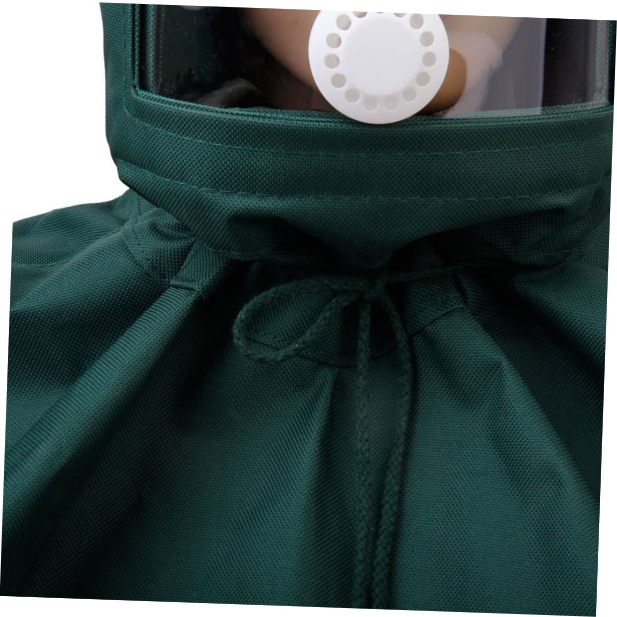 OSALADI Winddichte Sandstrahlhaube Grün aus Canvasstoff mit Transparentem Acrylglas Atmungsaktiv und Staubschutz für Schleif und Lackierarbeiten im Polierbetrieb