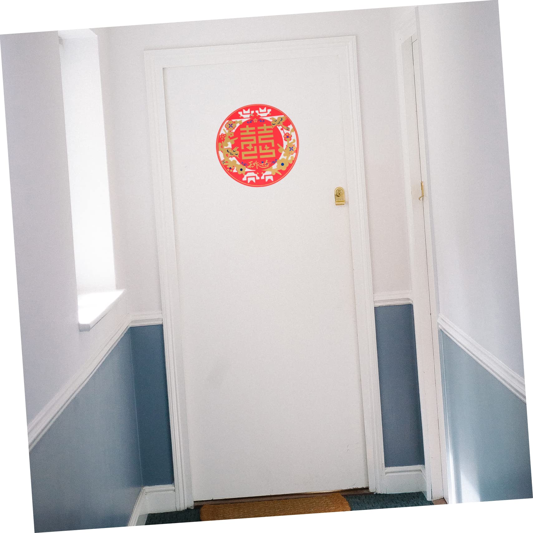 ARTIBETTER Chinese Paper-cut Wall Stickers 8pcs Traditional Paper-cut Decor for Wedding Asian Wedding Decorations Random Style