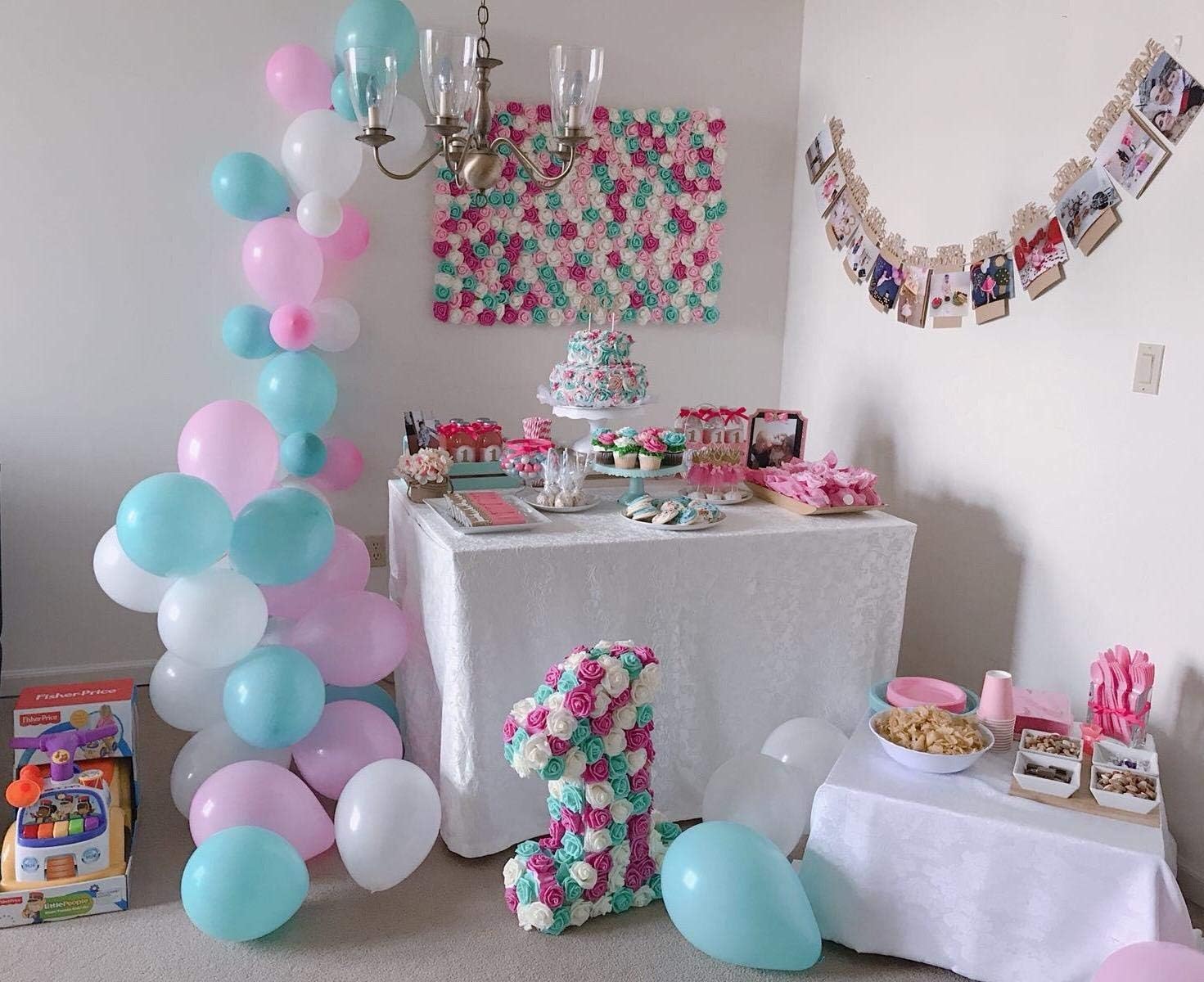 3 x 1.6 x 3 inches 100pcs DIY Real Touch 3D Artificial Foam Rose Head Without Stem for Wedding Party Home Decoration (White) - Image 5