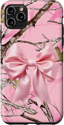 Funda con lazo y cinta rosa para iPhone 11 Pro Max
