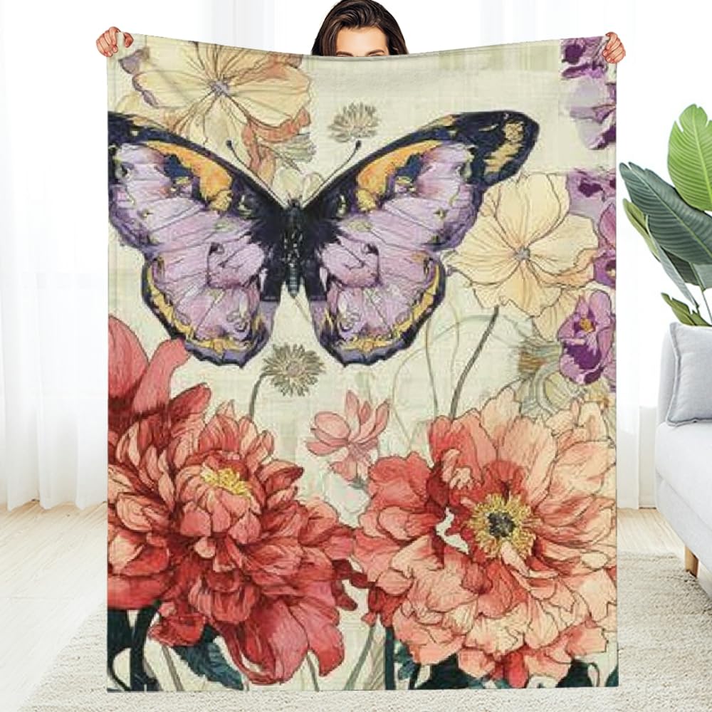 Couverture en flanelle Art Nouveau légère pour vos soirées lecture au salon