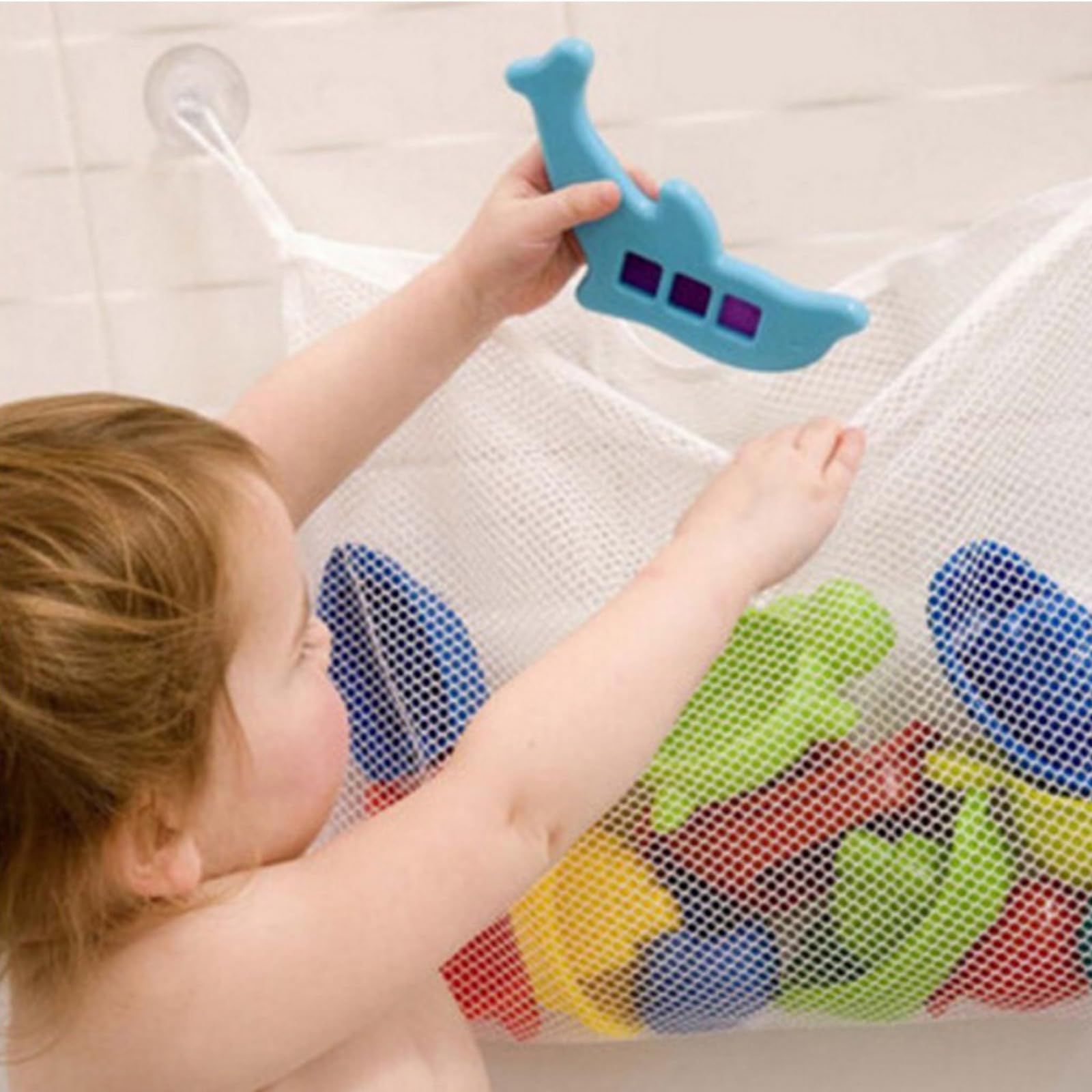 Bath Toy Storage, 2 Pcs Bath Toy Net, Bath Toy Organizer Bathroom Storage Net - Image 3
