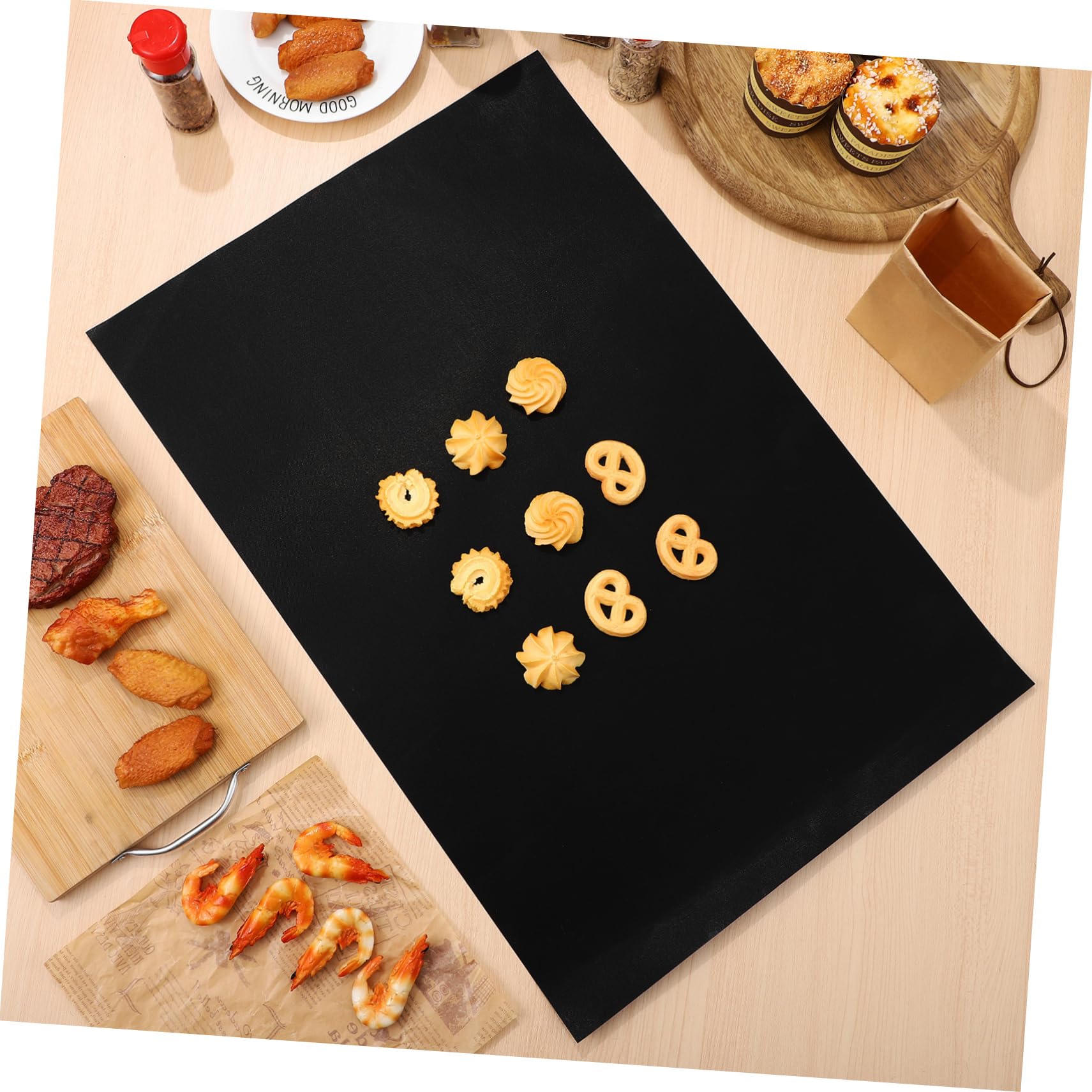 GLEAVI 9piezas Estera De Parrilla Reutilizables Revestimientos Antiadherentes Para Horno Tapetes Para Hornear Cocina