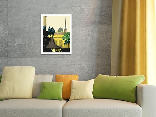 Miniatura 4 de Viena Austria - Joseph's Square (Josefsplatz) - Póster de viaje vintage por Hermann Kosel c.1936 - Impresión artística maestra de 9 x 12 pulgadas