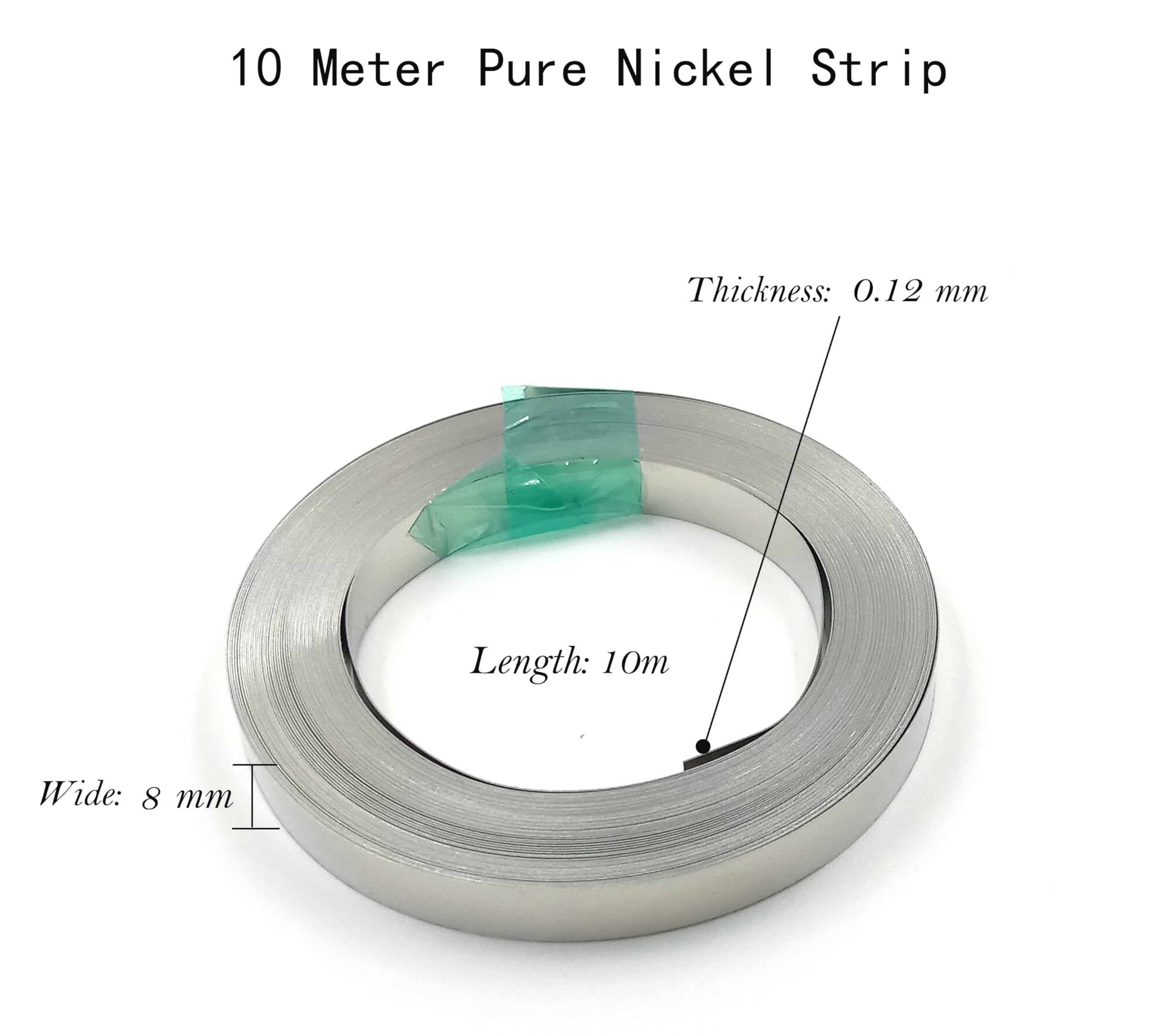 KUDASN Nickel Strips Nickel Tapes Nickel Sheet Soldering Tabs For DIY 18650/21700 Lithium Battery Pack Battery Connector Tab Battery Cell Spot Welding - View #5