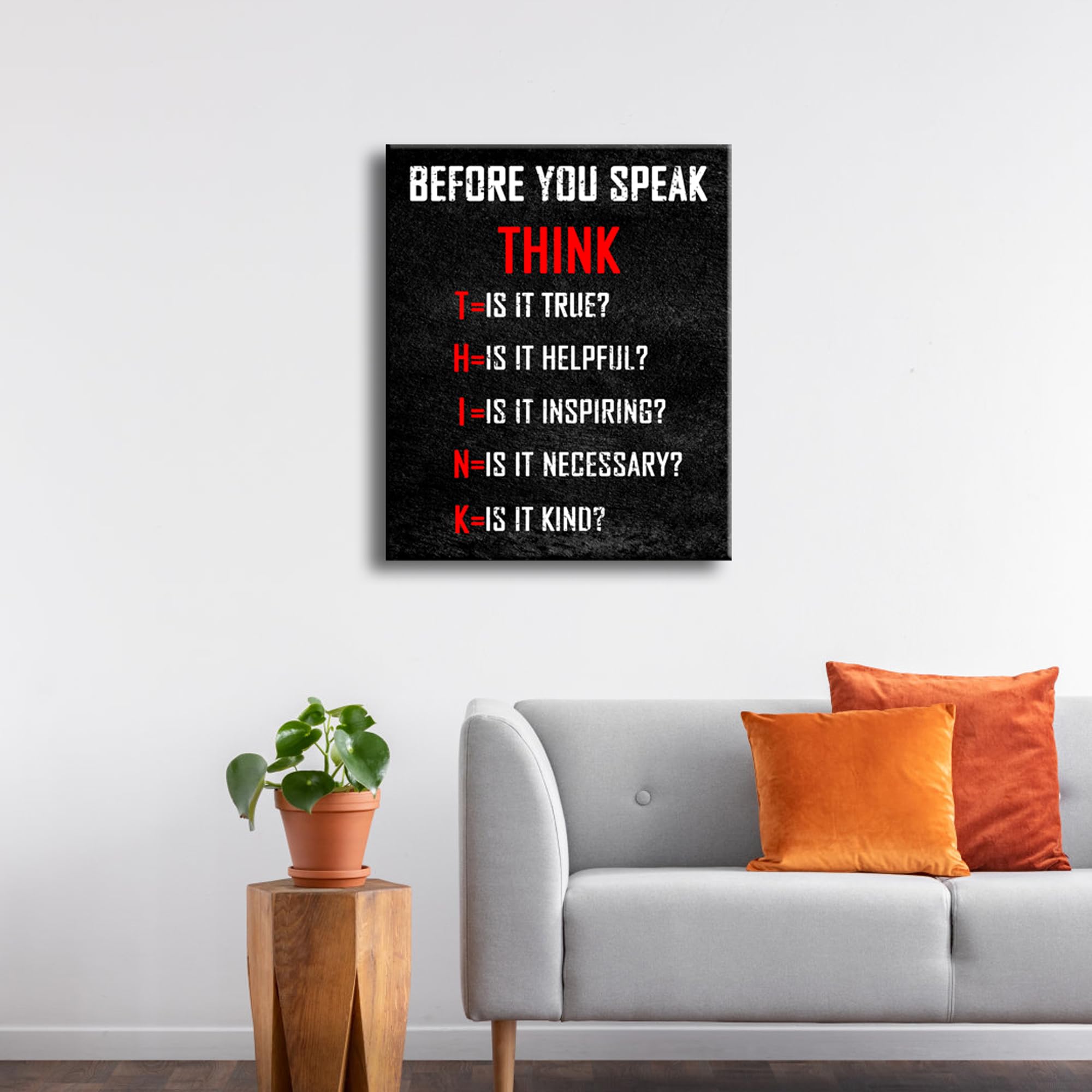Pyradecor Póster grande con citas positivas y motivacionales para el aula, impresión en lienzo para oficina, sala de estar, decoración del hogar