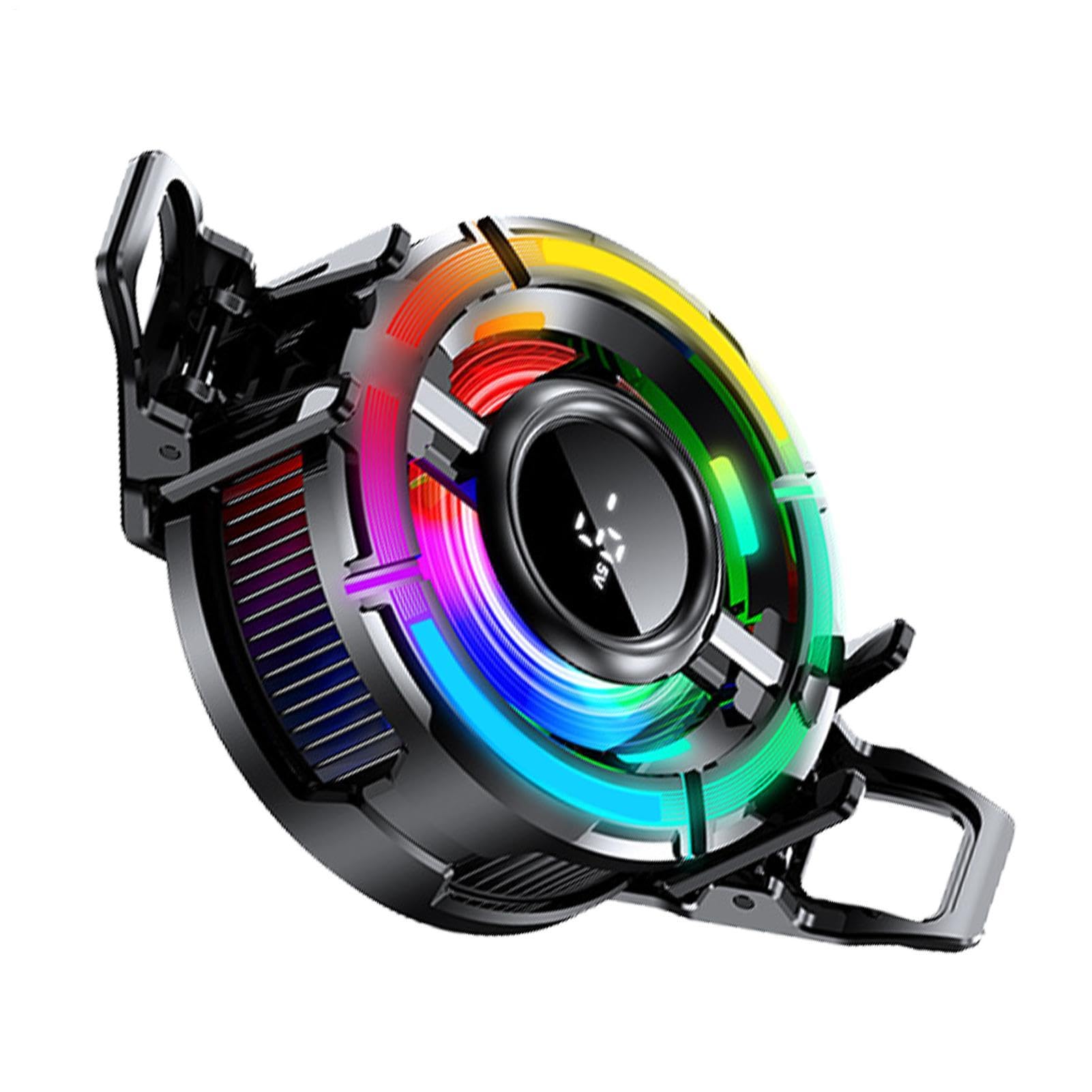 MEMO CX15 - Dispositivo di raffreddamento magnetico per telefono con clip posteriore di ricarica wireless | Radiatore AI da 61,5 x 111 x 36 mm per streaming live | Ventola di raffreddamento rapida per