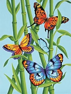 Dimensions 91258 Paintworks Paint By Number, Butterflies And Bamboo