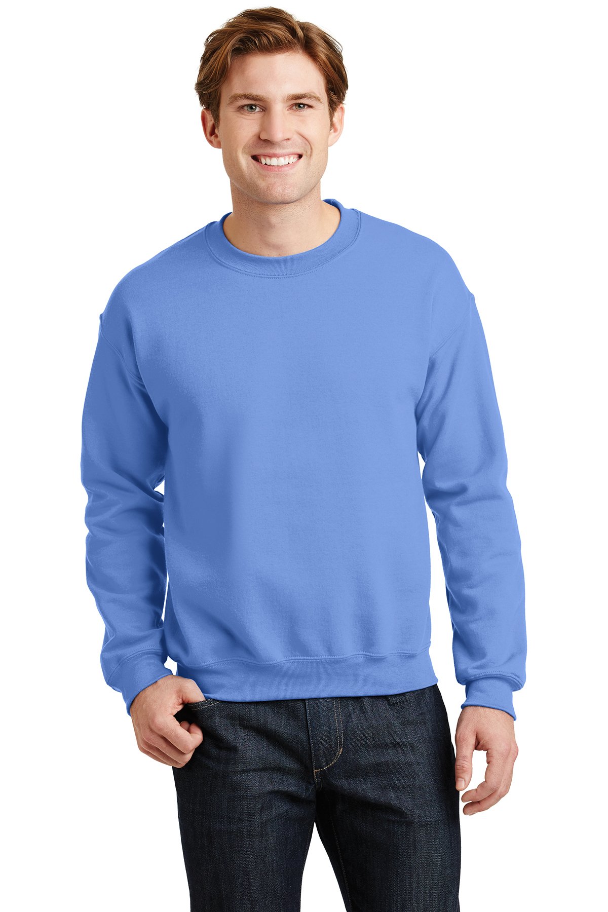 Gildan 18000 - Classic Fit Adult Crewneck Sweatshirt First Quality - Carolina Blue - Large