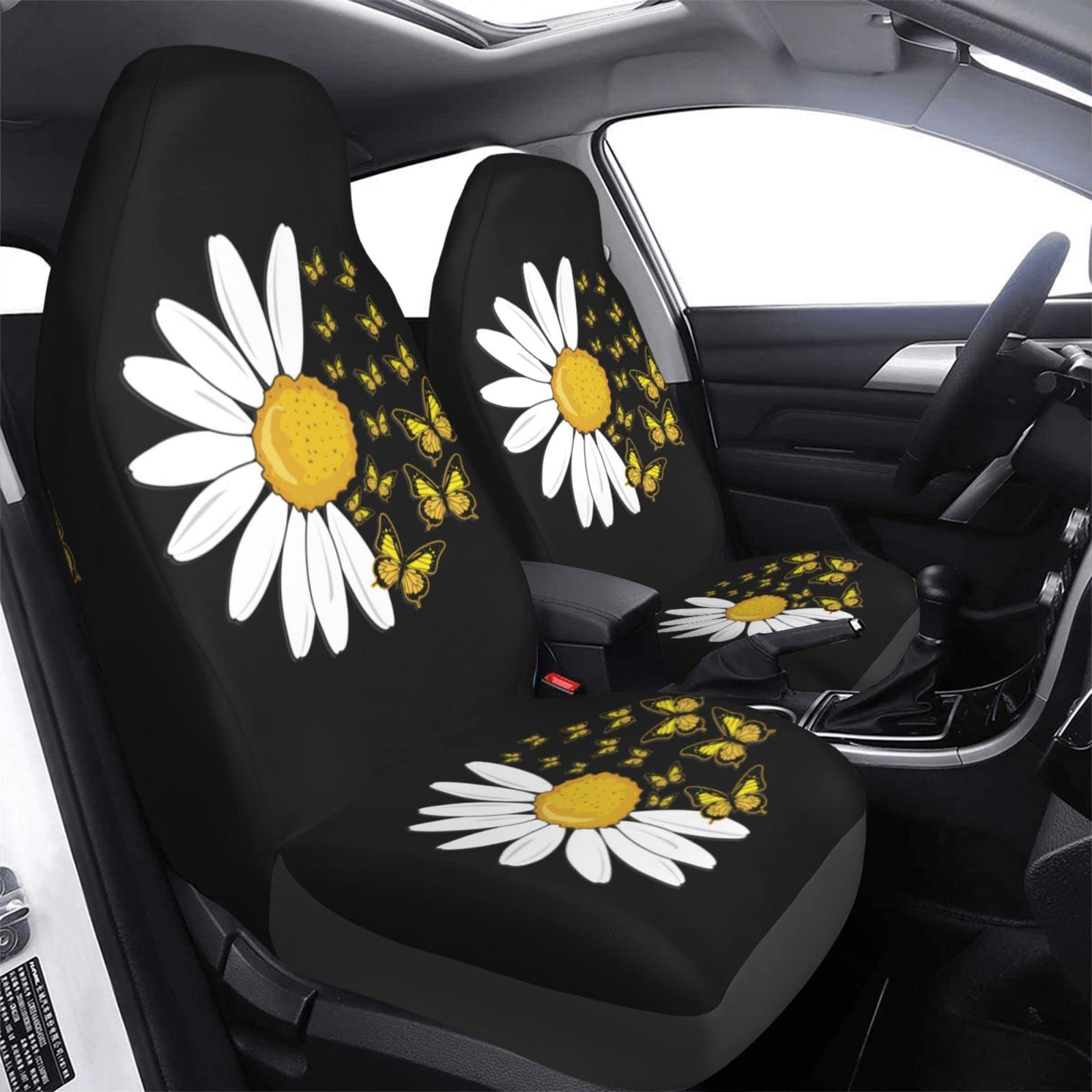 Floral Car Seat Covers JoyLamoria Chic Sunflower Print Car Seat - Main Image