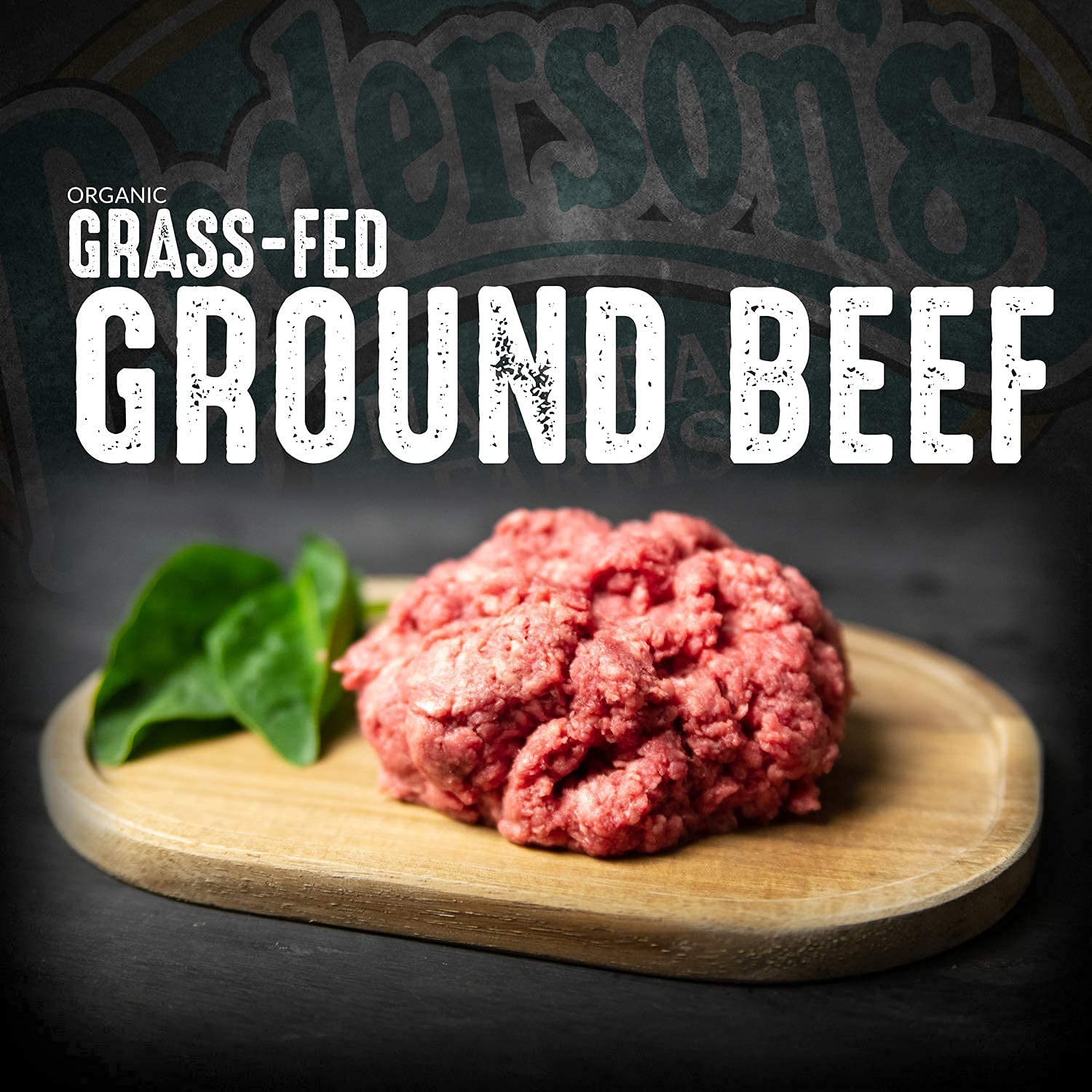 Pederson's Farms, Organic 100% Grass Fed Ground Beef, Whole30 (3 Pack, Use/Freeze) 1lb ea - 85% Lean 15% Fat, Made in the USA