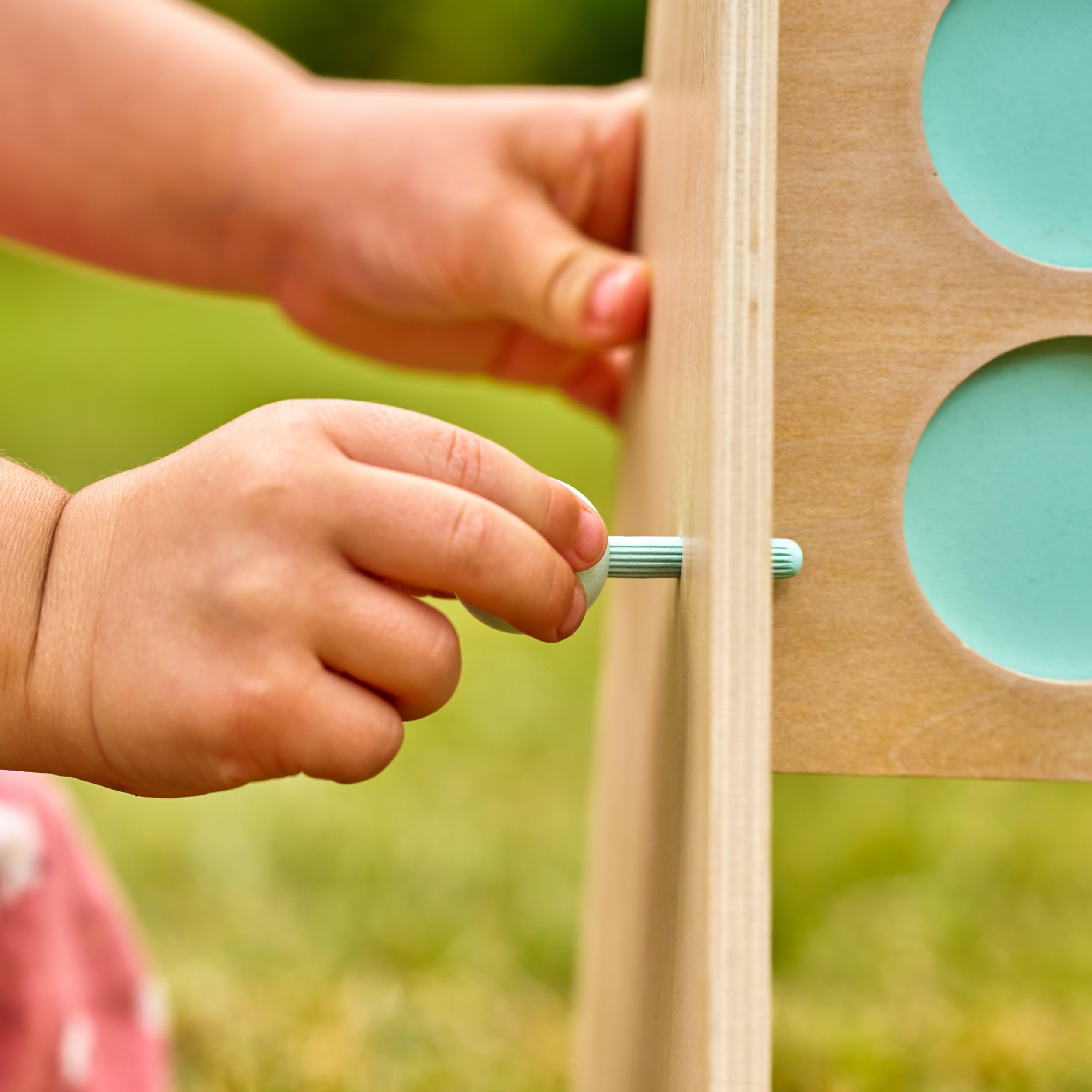 TP Toys Giant Wooden 4 in a Row Outdoor Garden Game for Kids Ages 3+ Fun 1-4 Player Giant Connect 4 Game for Indoor or Outdoor Play