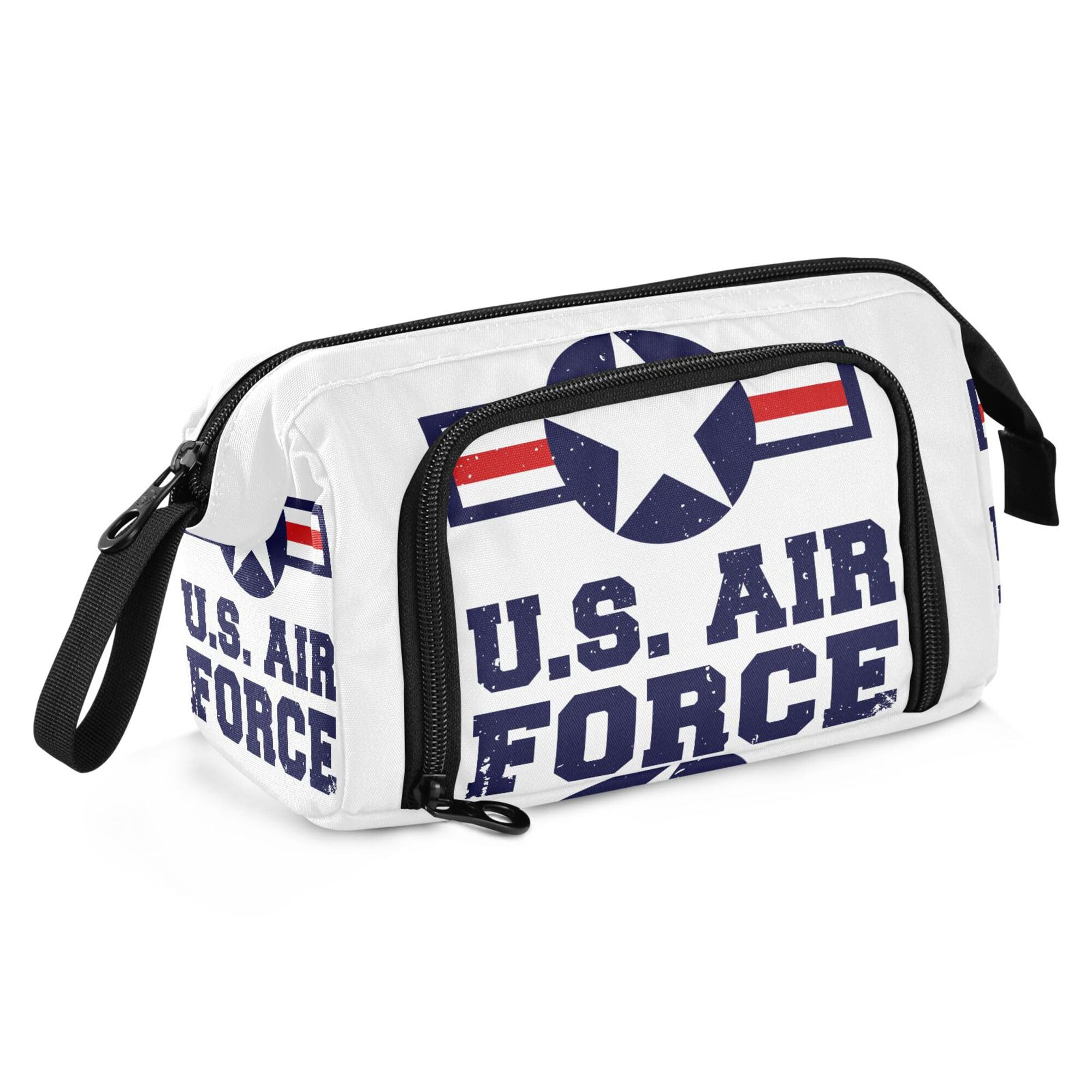 Fisyme Usa Air Force Pencil Case Large Capacity Pen Bags Box Big Makeup Pouch Organizer