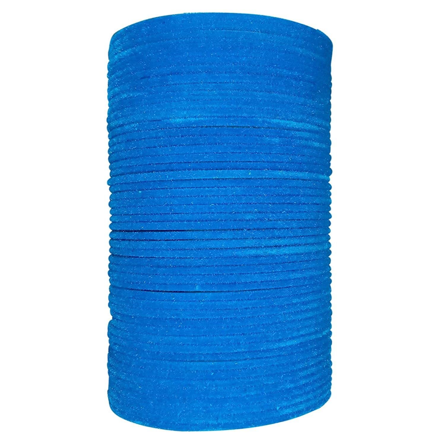 I Jewels Lastest Stylish Multicolour Metal Plain Velvet Chuda Bangles Set For Women And Girls (ADB327) (Set of 48)