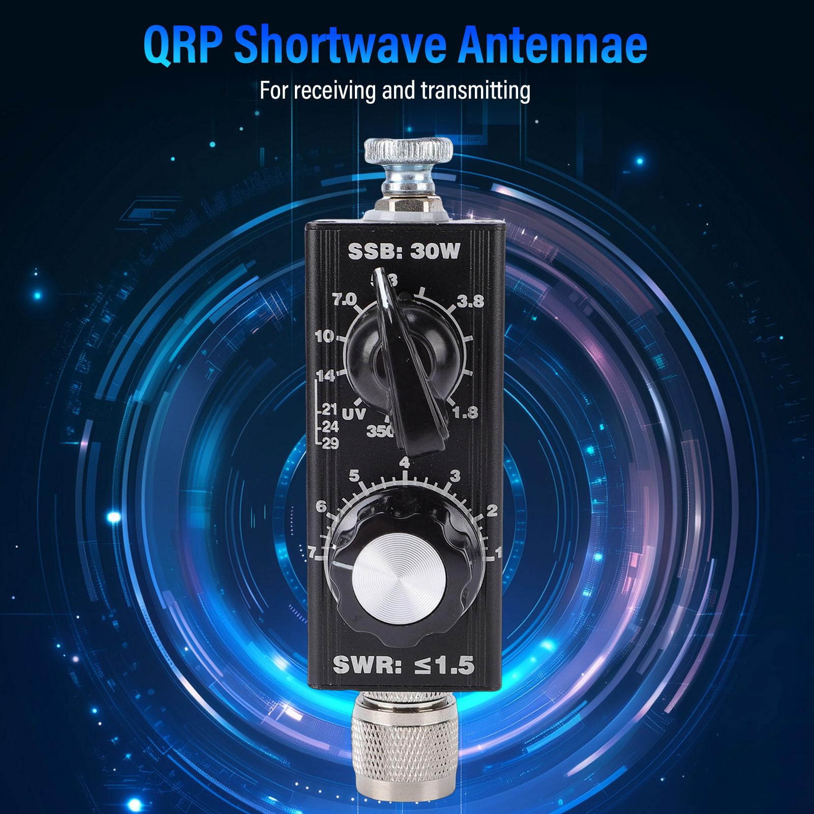 QRP a Onde Corte, Radio VHF UHF Portatile da 30 W con Copertura Completa della Banda per Radioamatori, Ricezione FM Aeronautica e Uso Esterno