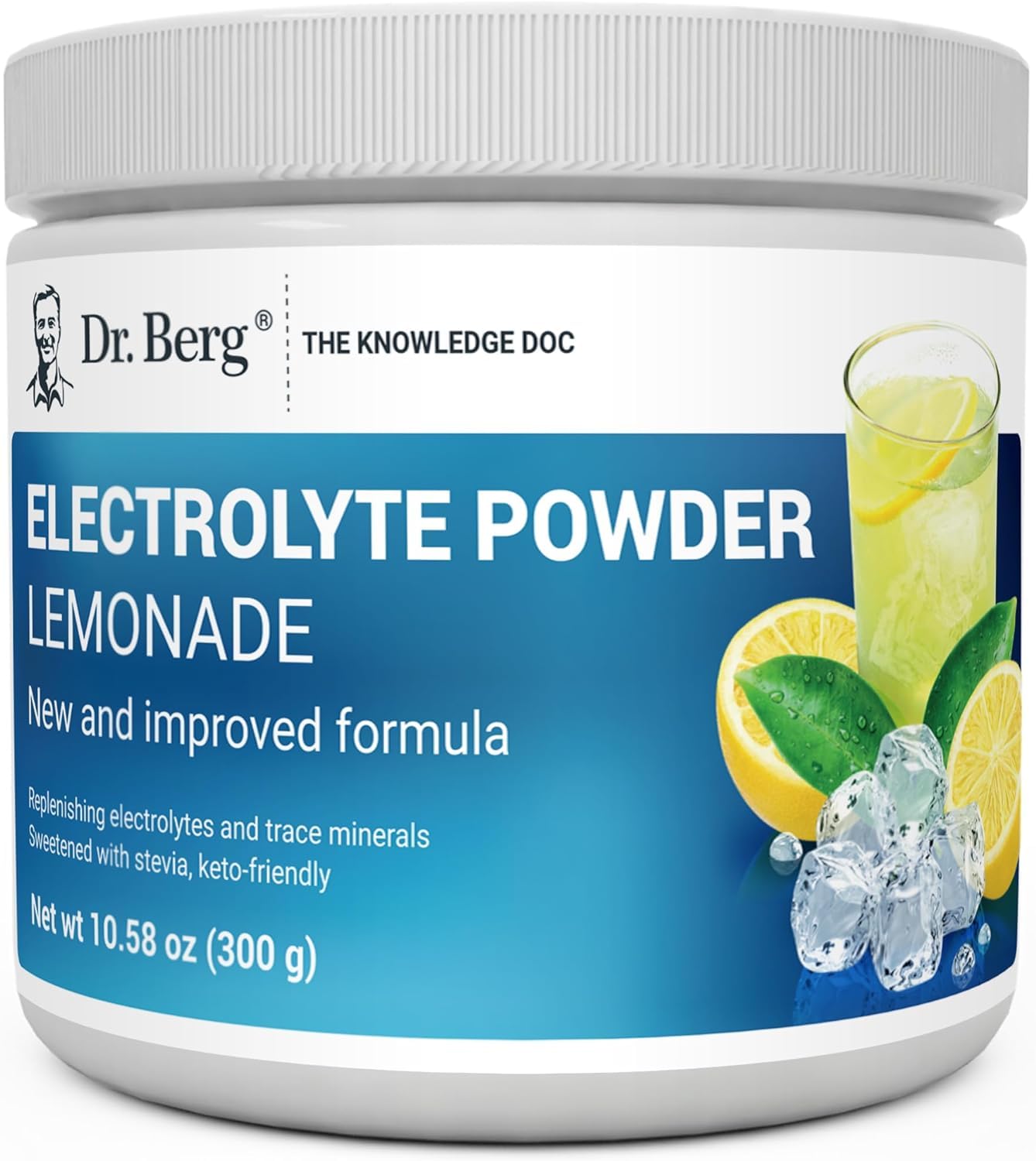 Dr Berg Electrolyte Powder Lemonade Flavor, 300 Grams