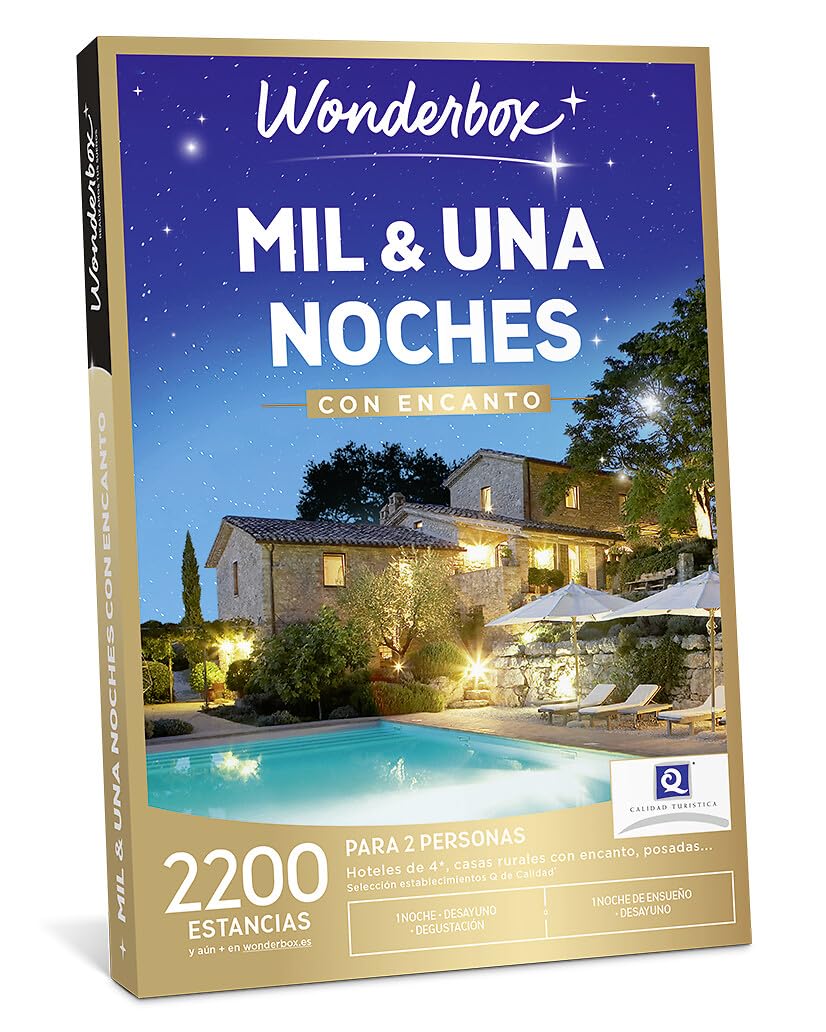 WONDERBOX Caja Regalo - MIL & UNA NOCHES CON ENCANTO - una estancia con diferentes opciones a elegir entre 2.200 estancias con encanto para dos personas.