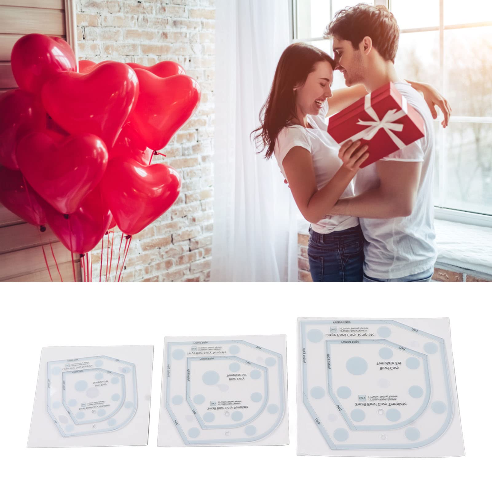 3 Sizes Bowl Cozy Template Acrylic Bowl Cozy Pattern Template Cutting Ruler Set,6in 8in 10in